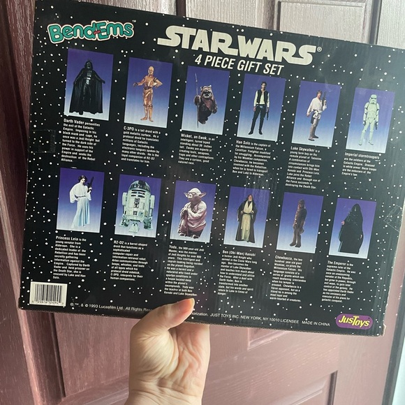 Original unopened 1983 package of Bendem Star Wars toys.Complete set unopened.